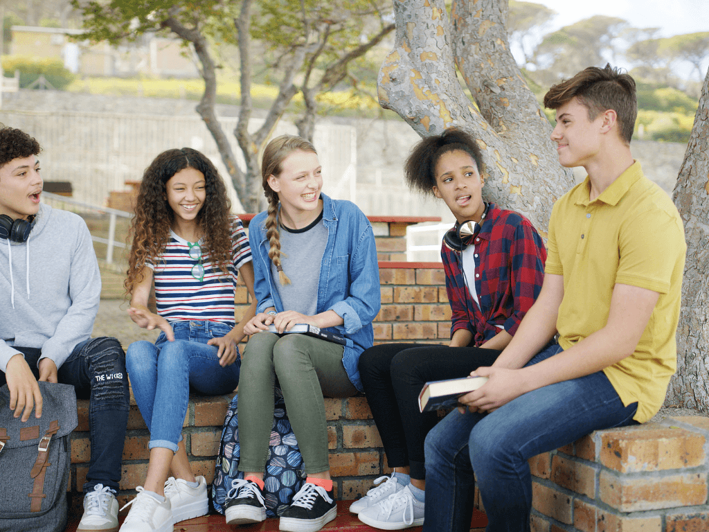 Image: Teen in a comfortable counseling conversation